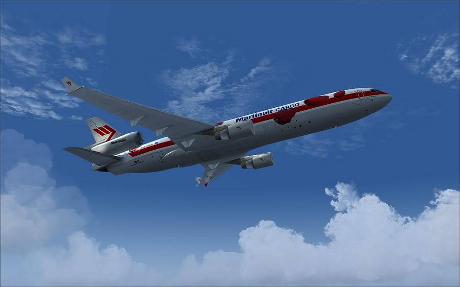 [FS9] PMDG MD11F Martinair Cargo (EHAM-KORD) part 1